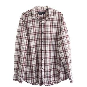 Nat Nast Luxury Plaid Long Sleeve Button Down Shirt XL